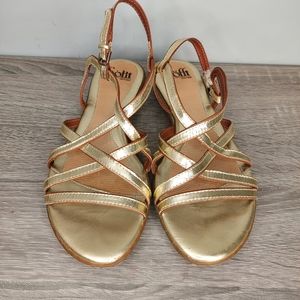 Sofft Sandals gold size 8
